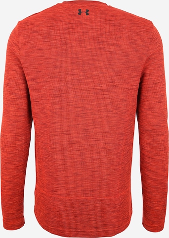 T-Shirt fonctionnel 'Vanish Seamless' UNDER ARMOUR en rouge : derrière