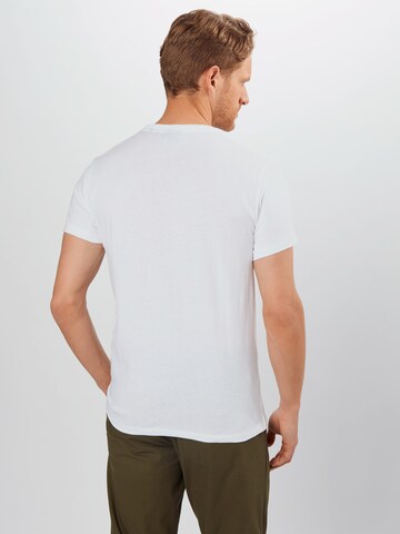 Coupe regular T-Shirt 'Denim Goods' Superdry en blanc