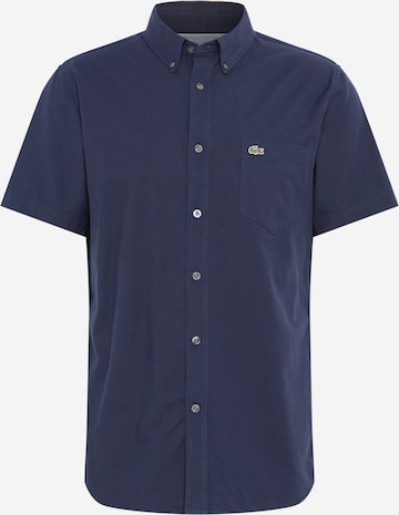 LACOSTE Regular fit Button Up Shirt in Blue: front