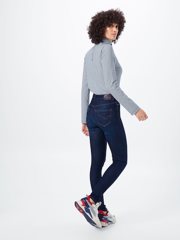 Skinny Jean 'PAOLA' ONLY en bleu : derrière