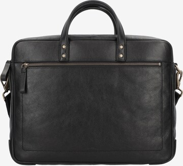 FOSSIL Document Bag in Black: front