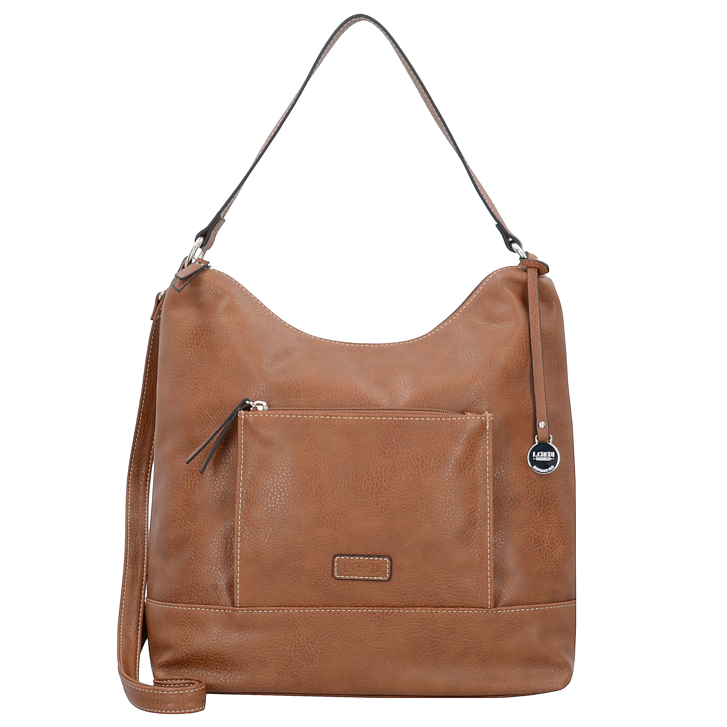 L.CREDI - Schoudertas 'Anita' in de kleur Cognac