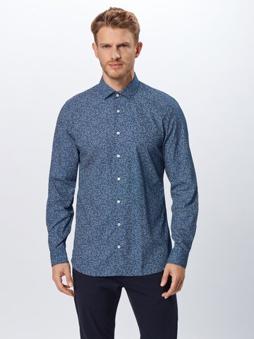 OLYMP Slim Fit Hemd 'Level 5' in Blau