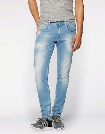 REPLAY Slimfit Jeans 'Anbass' in Blauw: voorkant