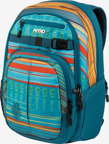 NitroBags Backpack 'Chase' in Blue: front