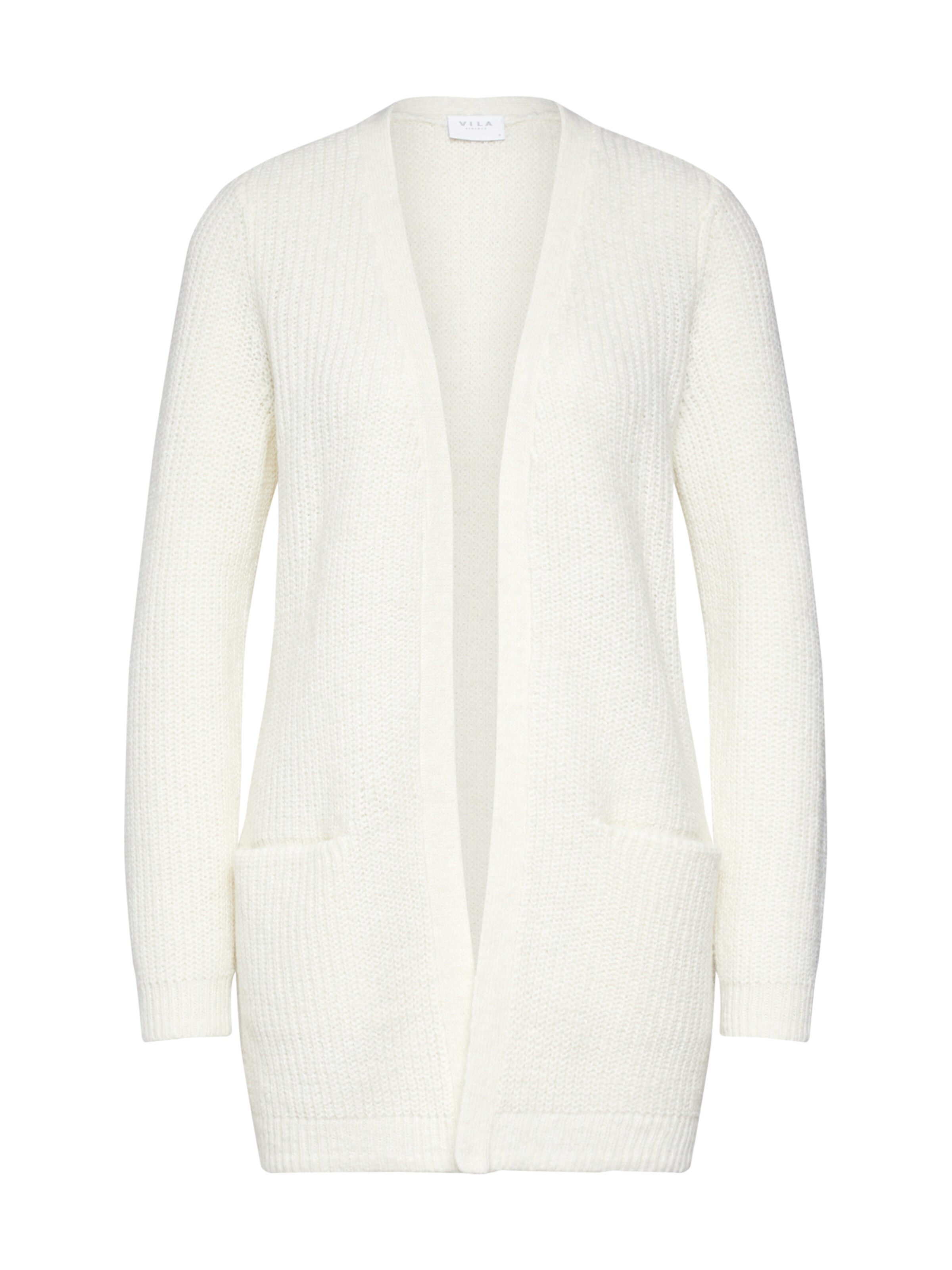 VILA - Gebreid vest 'VIGOOD' in de kleur Wit