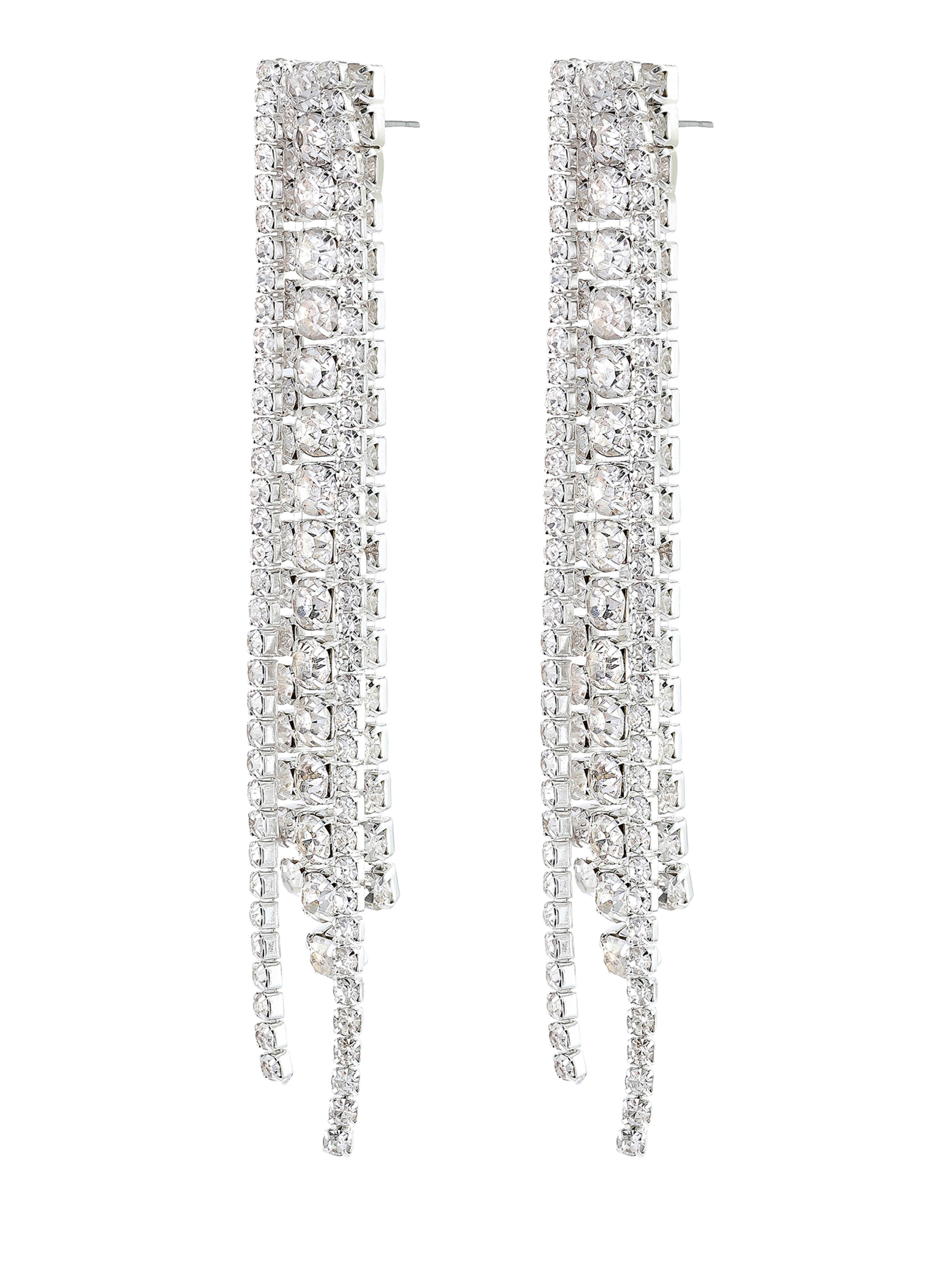 Pilgrim Kolczyki 'Rachel' w kolorze srebrny: przód