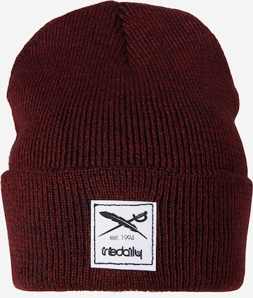 Iriedaily Beanie 'Smurpher Heavy' in Red: front