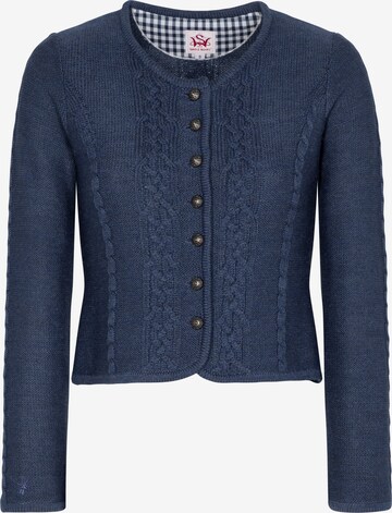 SPIETH & WENSKY Knit Cardigan 'Bonn' in Blue: front