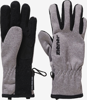 ZIENER Athletic Gloves 'Limport' in Grey: front