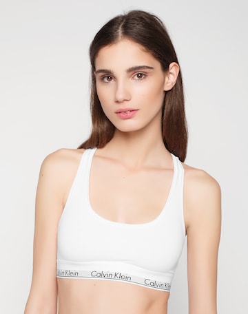 Bustieră Sutien de la Calvin Klein Underwear pe alb: față