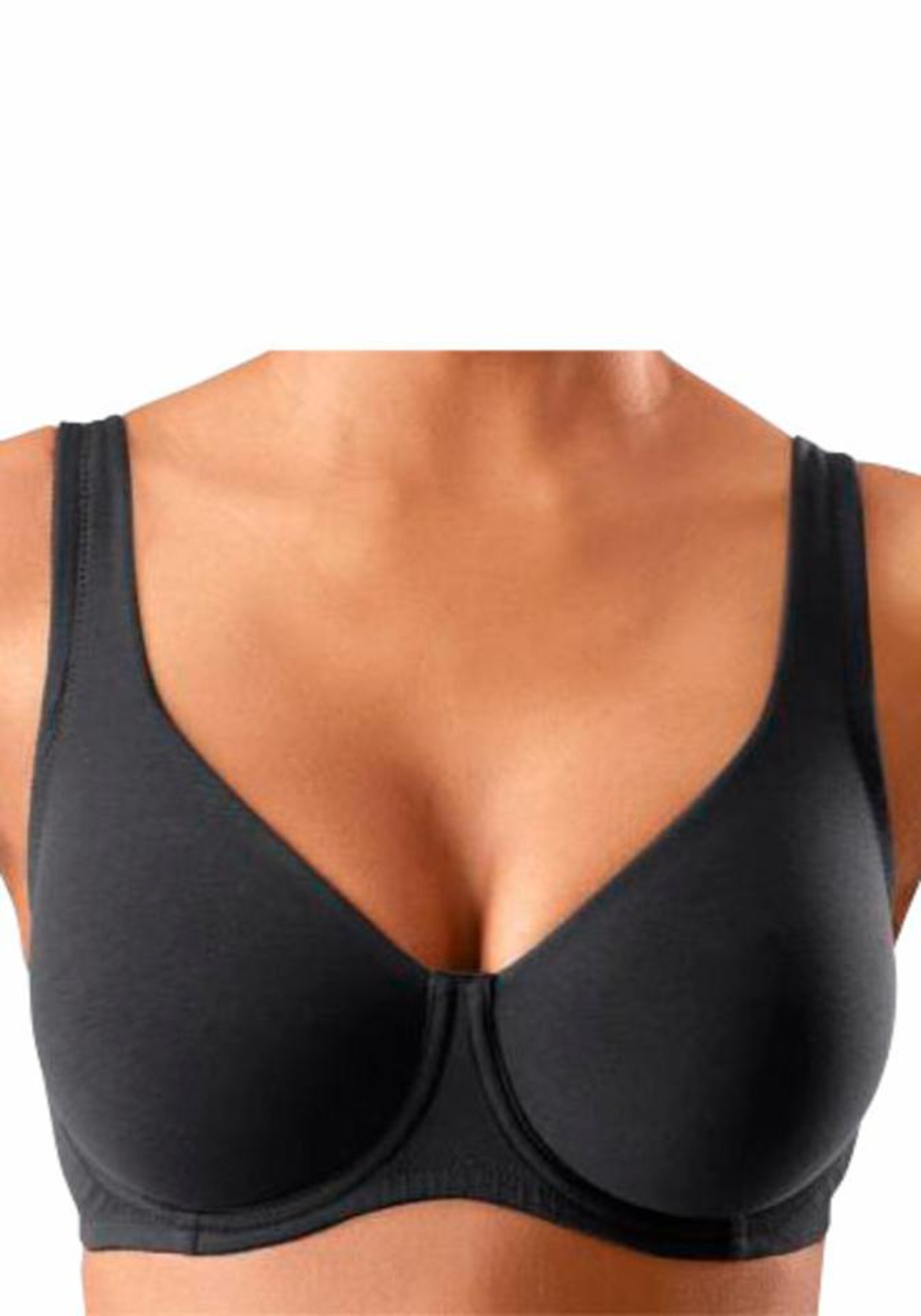 Invisible Soutien-gorge minimiseur PETITE FLEUR en noir