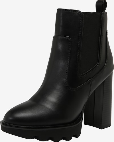 buffalo stiefelette in schwarz mit breitem absatz buffalo stiefelette in schwarz mit breitem absatz