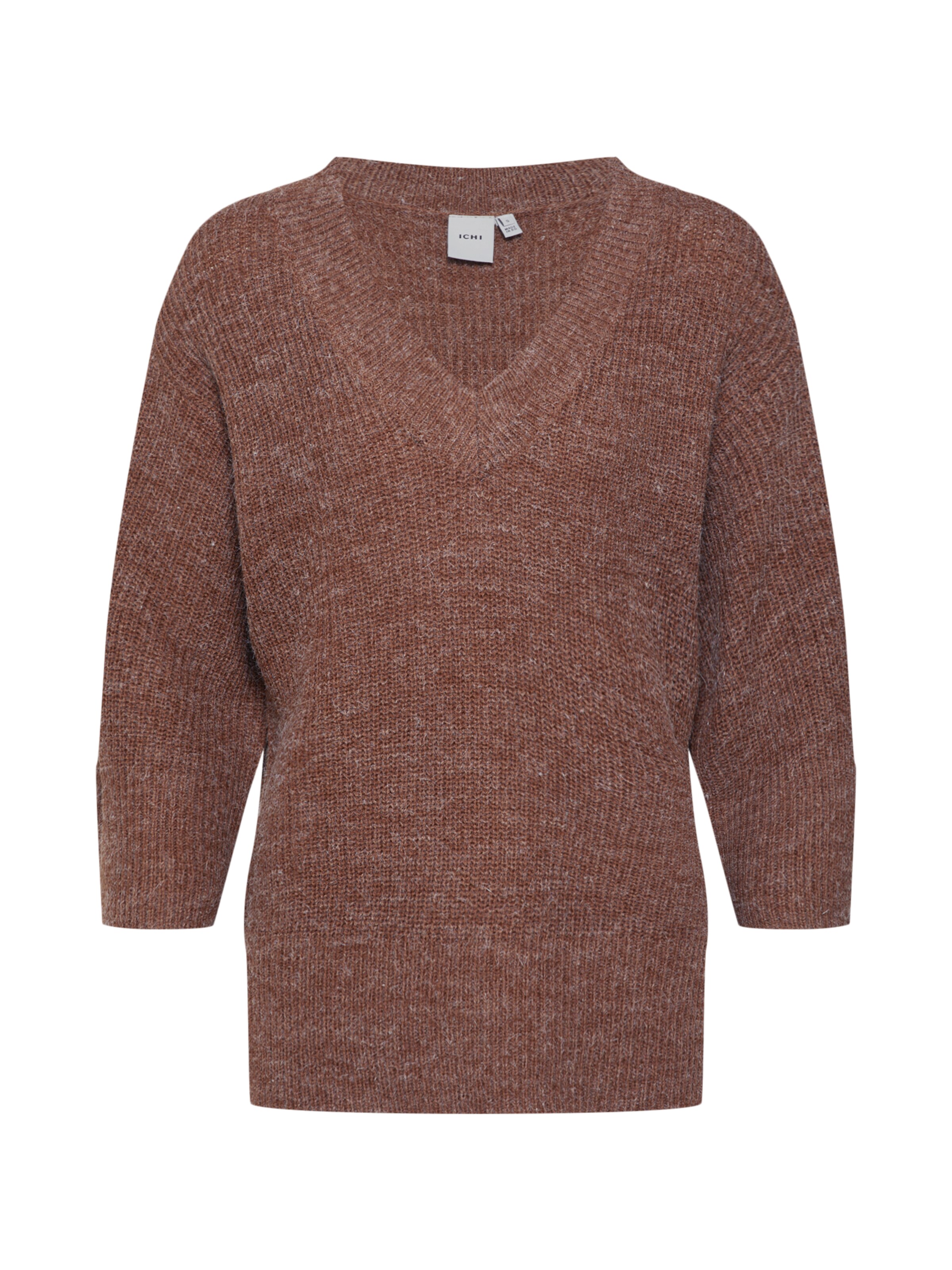ICHI - Trui 'NOVO LS7' in de kleur Bruin