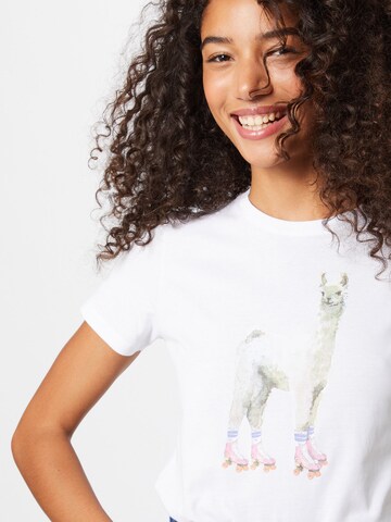 T-shirt 'Rolama' Iriedaily en blanc