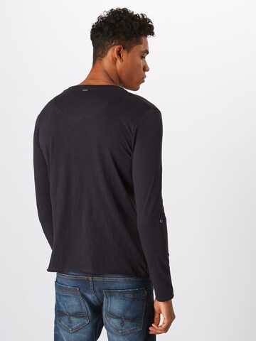 Key Largo Regular Fit Langarmshirt 'MLS00038' in Blau: Rückseite