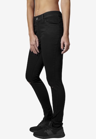 Urban Classics Skinny Jeans i svart