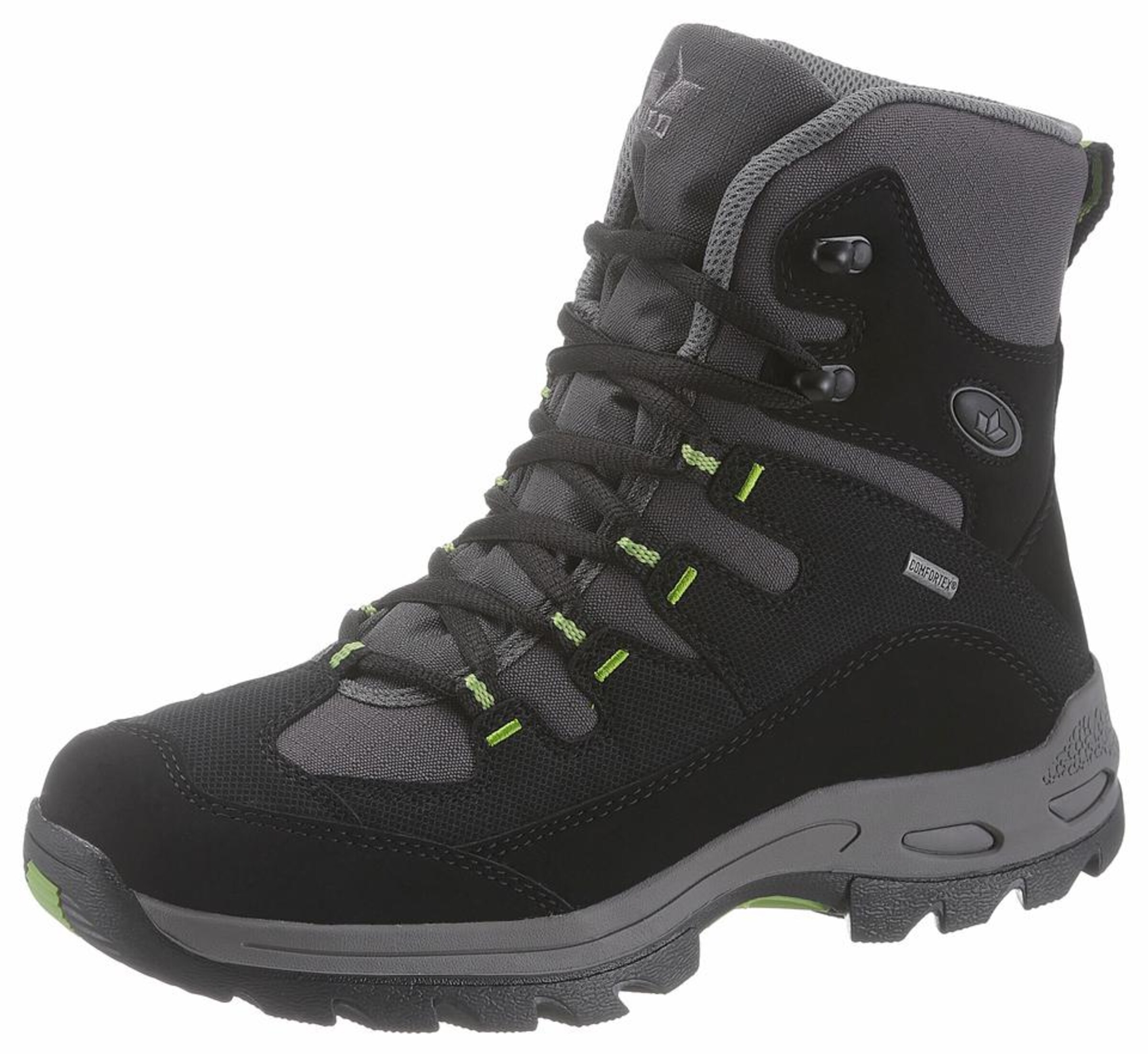 LICO Boots 'Glacier' in Schwarz: Vorderseite