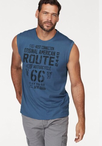 Man's World Shirt in Blau: Vorderseite