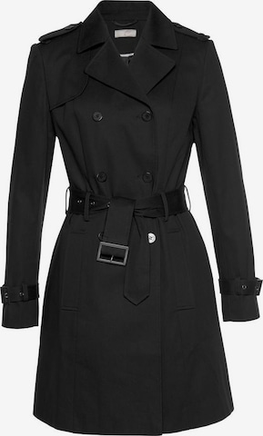 Aniston CASUAL Between-Seasons Coat in Black: front