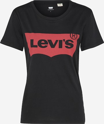 LEVI'S ® Shirt 'The Perfect Tee' in Zwart: voorkant