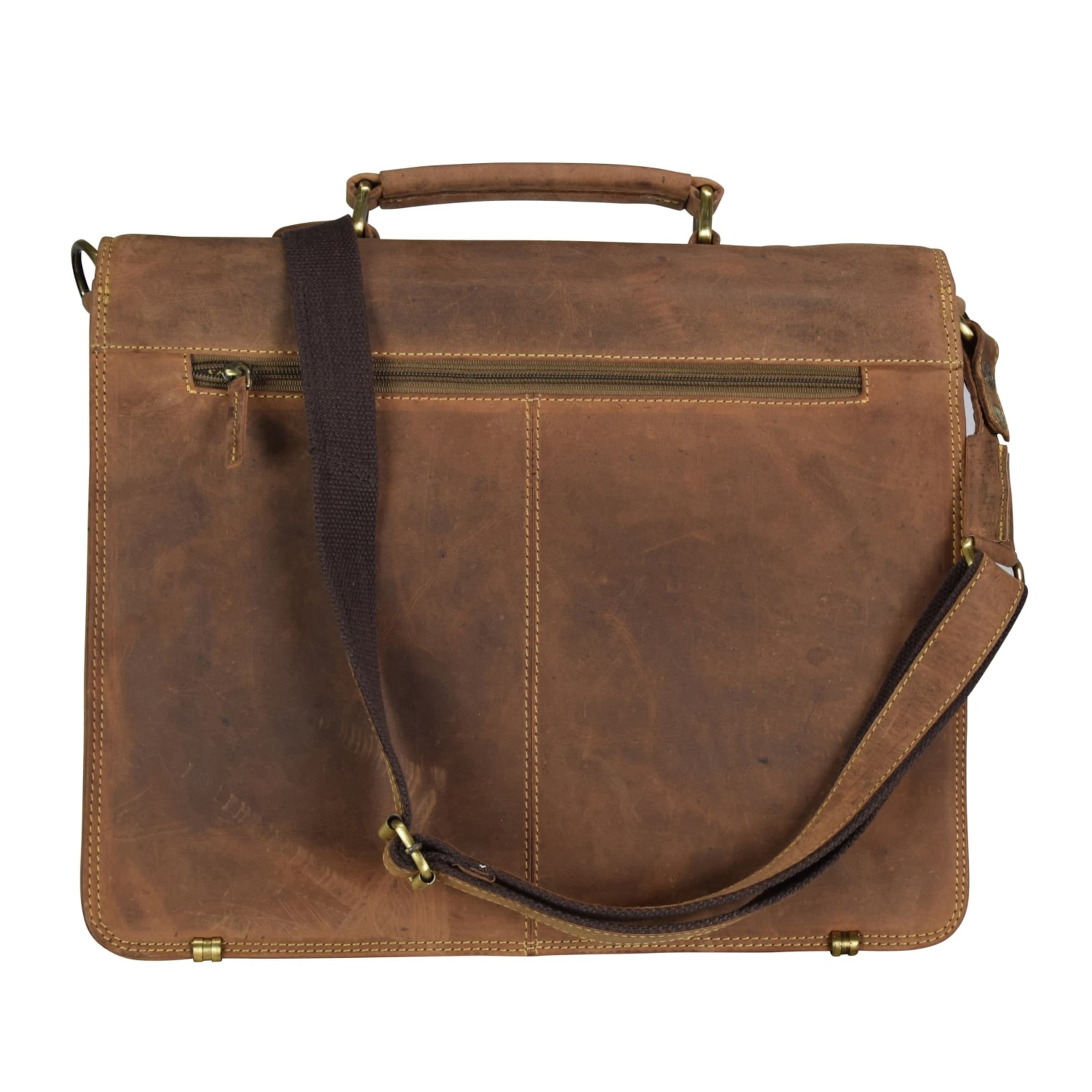 GREENBURRY Document Bag in Brown
