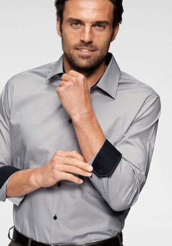 Bruno Banani Regular fit Business Shirt in Grey