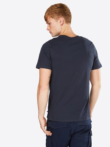 JACK & JONES Tričko 'Plain' - Modrá: zadná strana