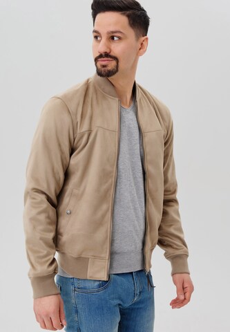 INDICODE JEANS Bomber ' Abbott ' in Beige: predná strana