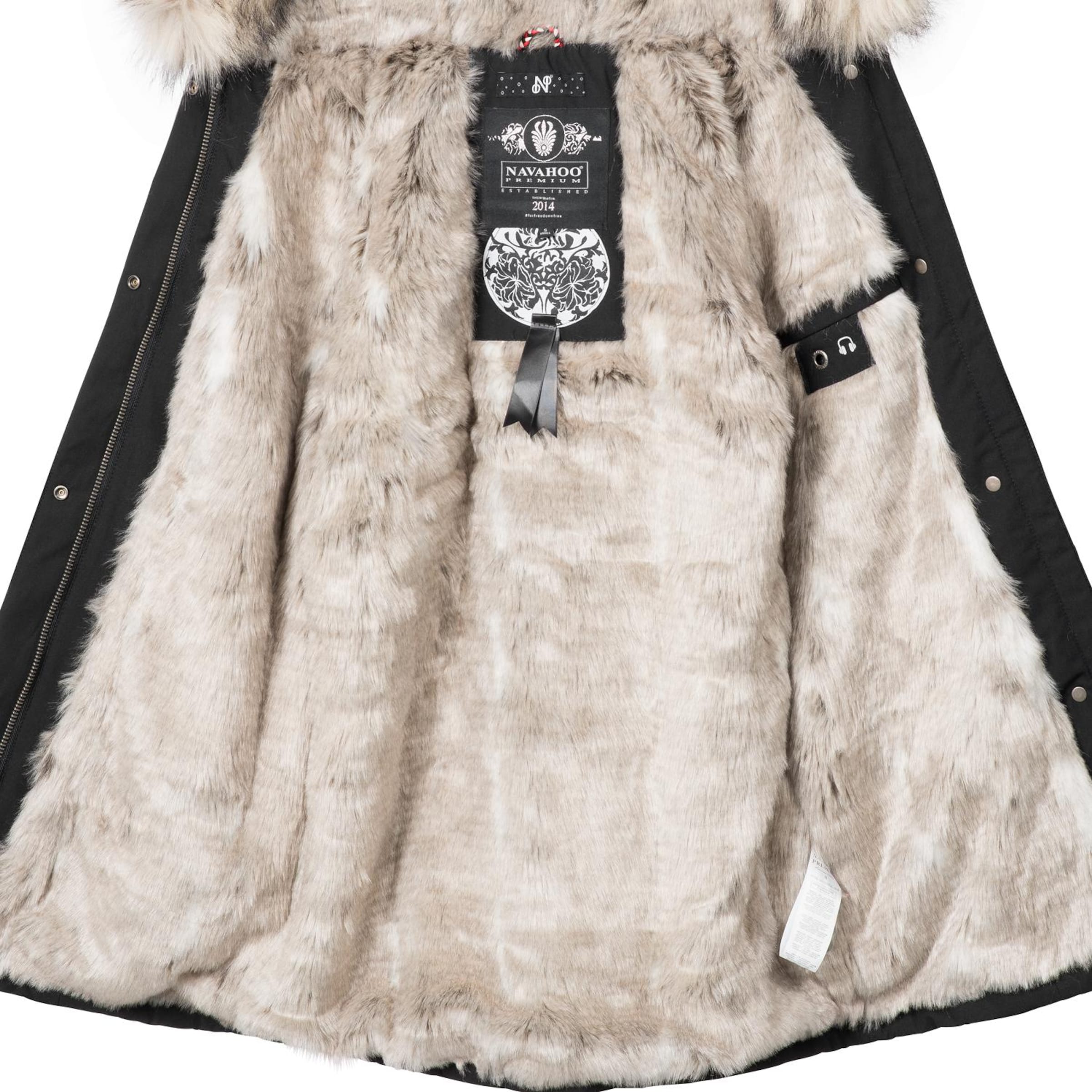 NAVAHOOZimski kaput 'Cristal' - crna boja