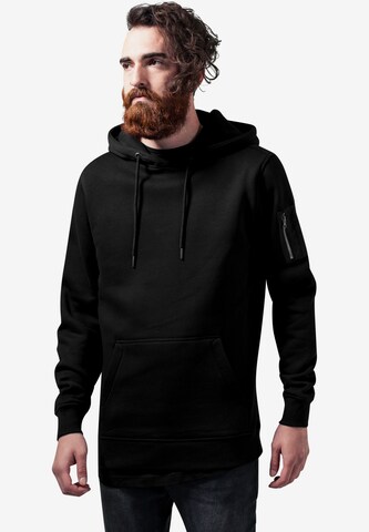 Urban Classics Sweatshirt in Black: front