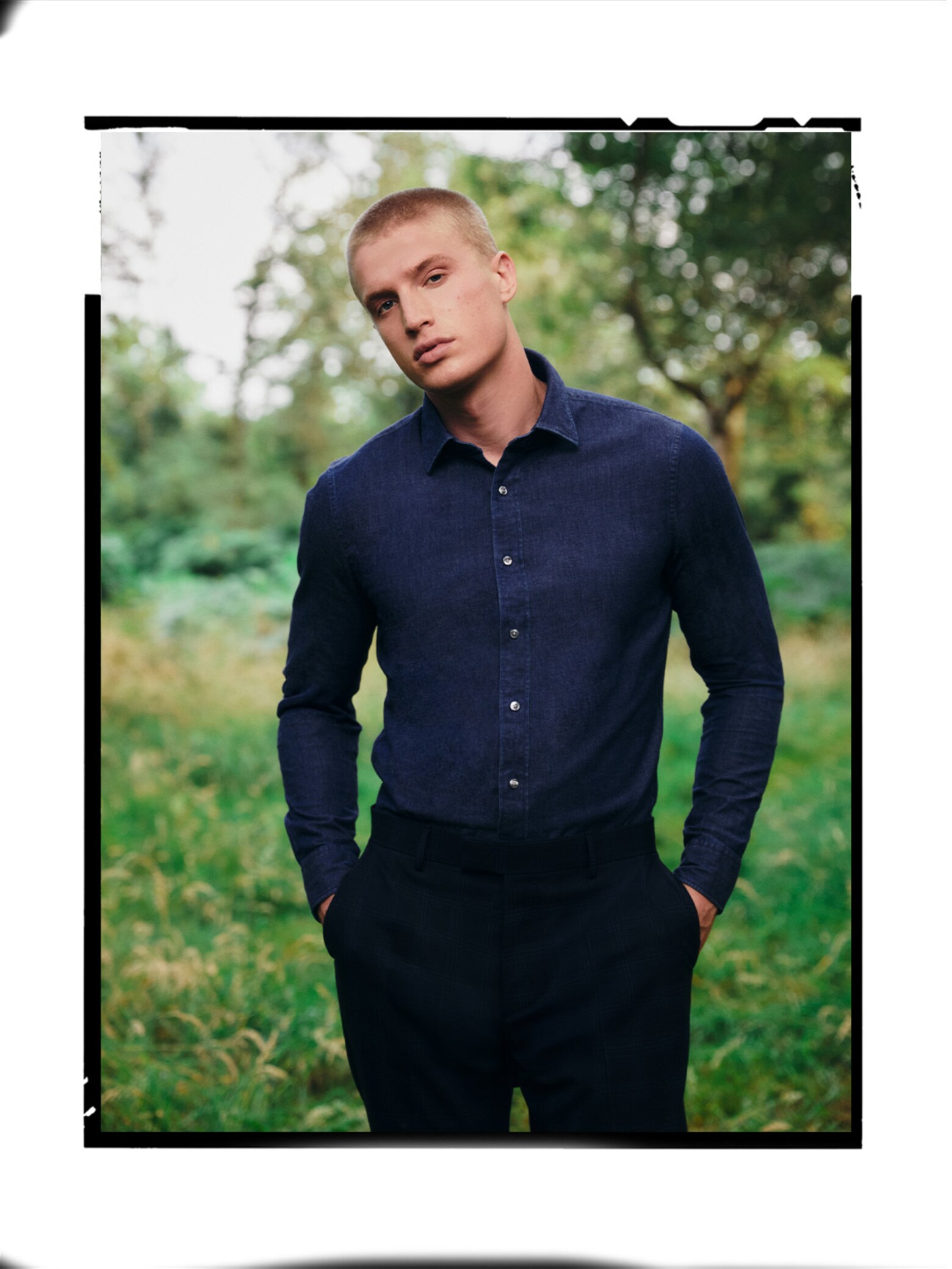 Janick - Casual Night Blue Business Look