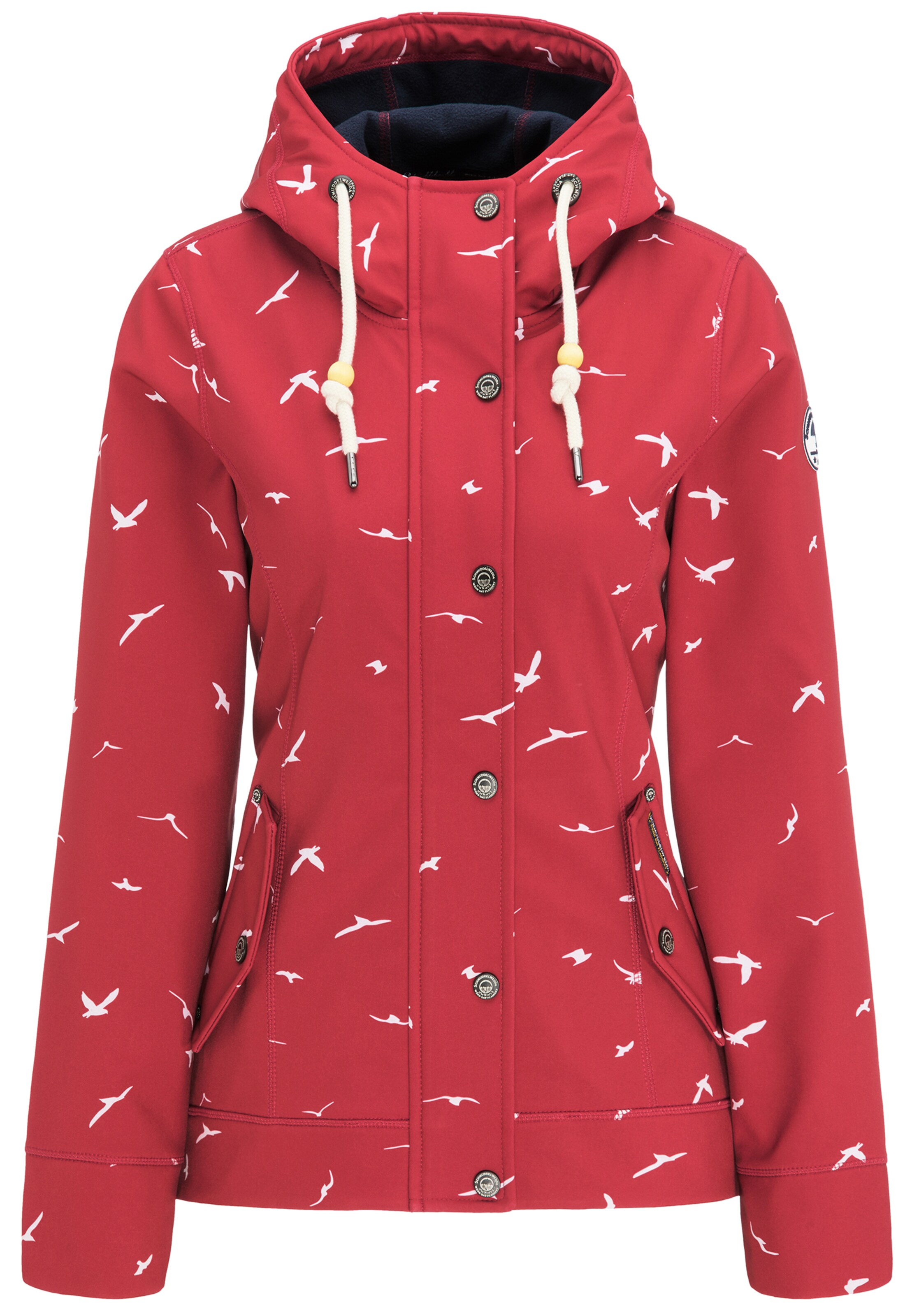 Schmuddelwedda - Tussenjas in de kleur Rood