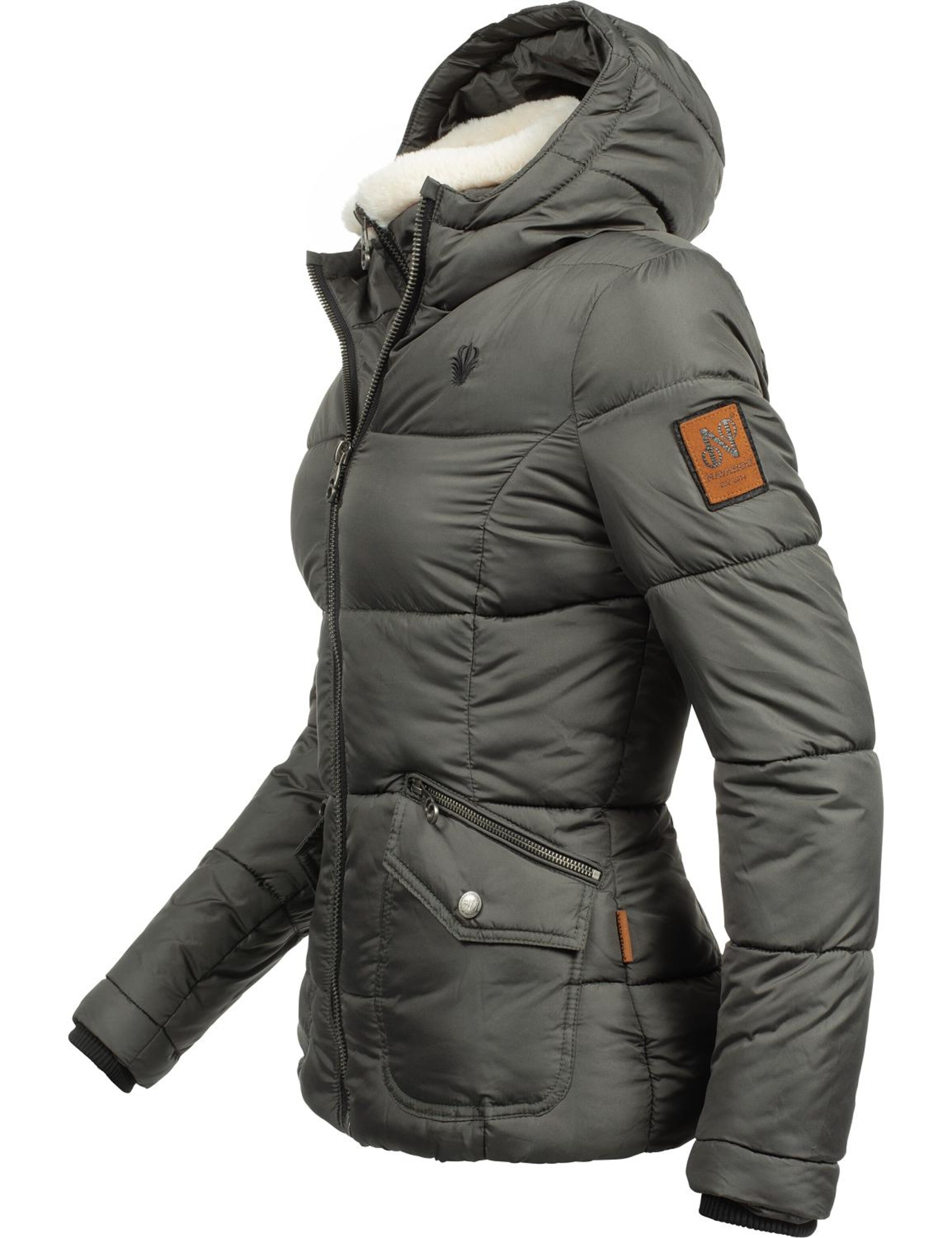 NAVAHOO Зимняя куртка 'Megan' в Серый