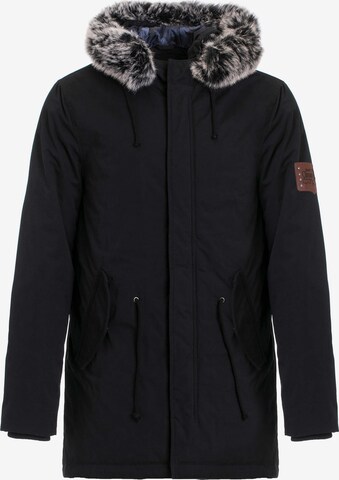 CIPO & BAXX Winter Parka 'Army' in Black: front