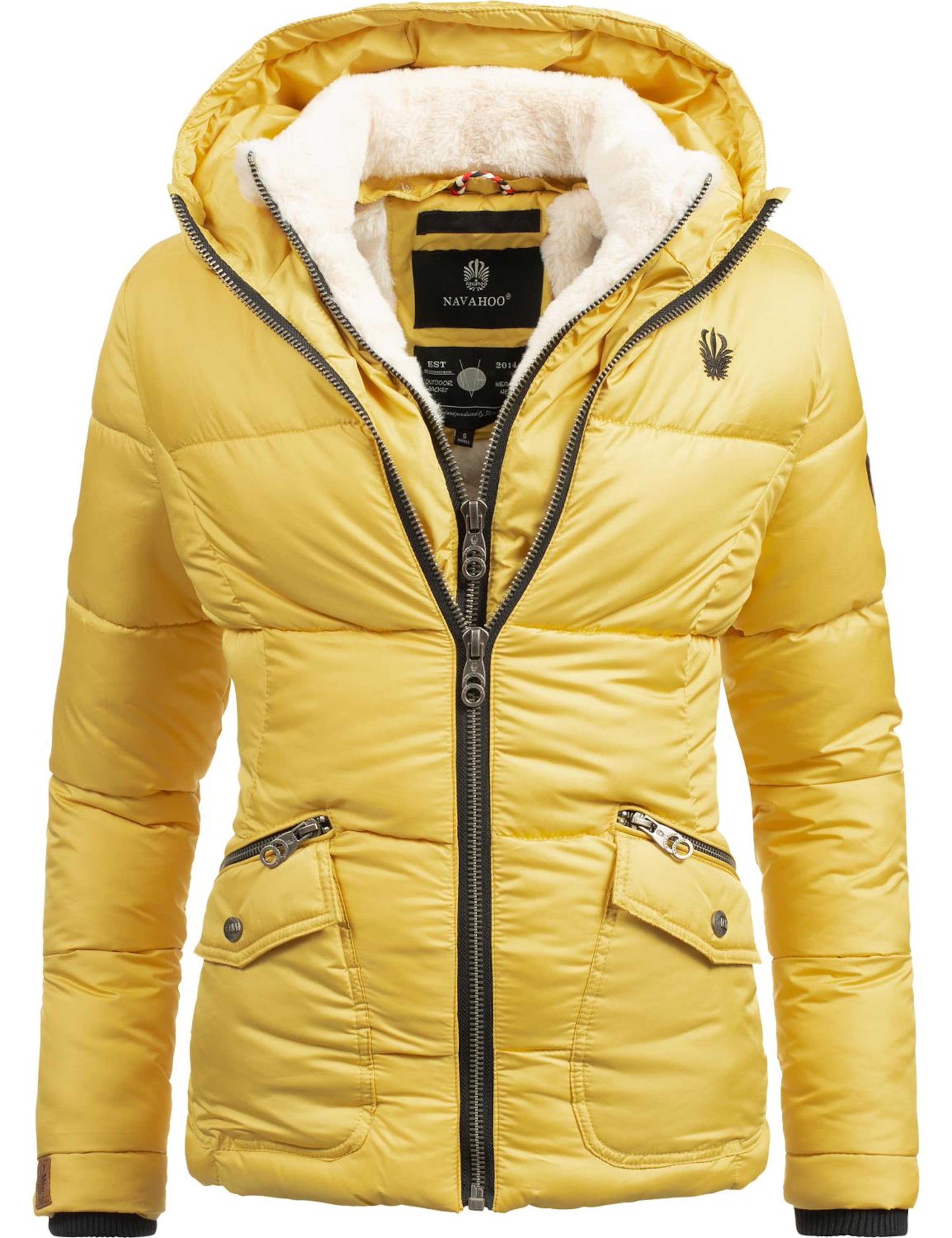 Veste d’hiver 'Megan' NAVAHOO en jaune : devant