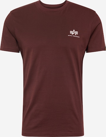 Coupe regular T-Shirt ALPHA INDUSTRIES en rouge : devant