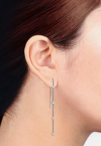 ELLI Earrings 'Geo Kugel' in Silver