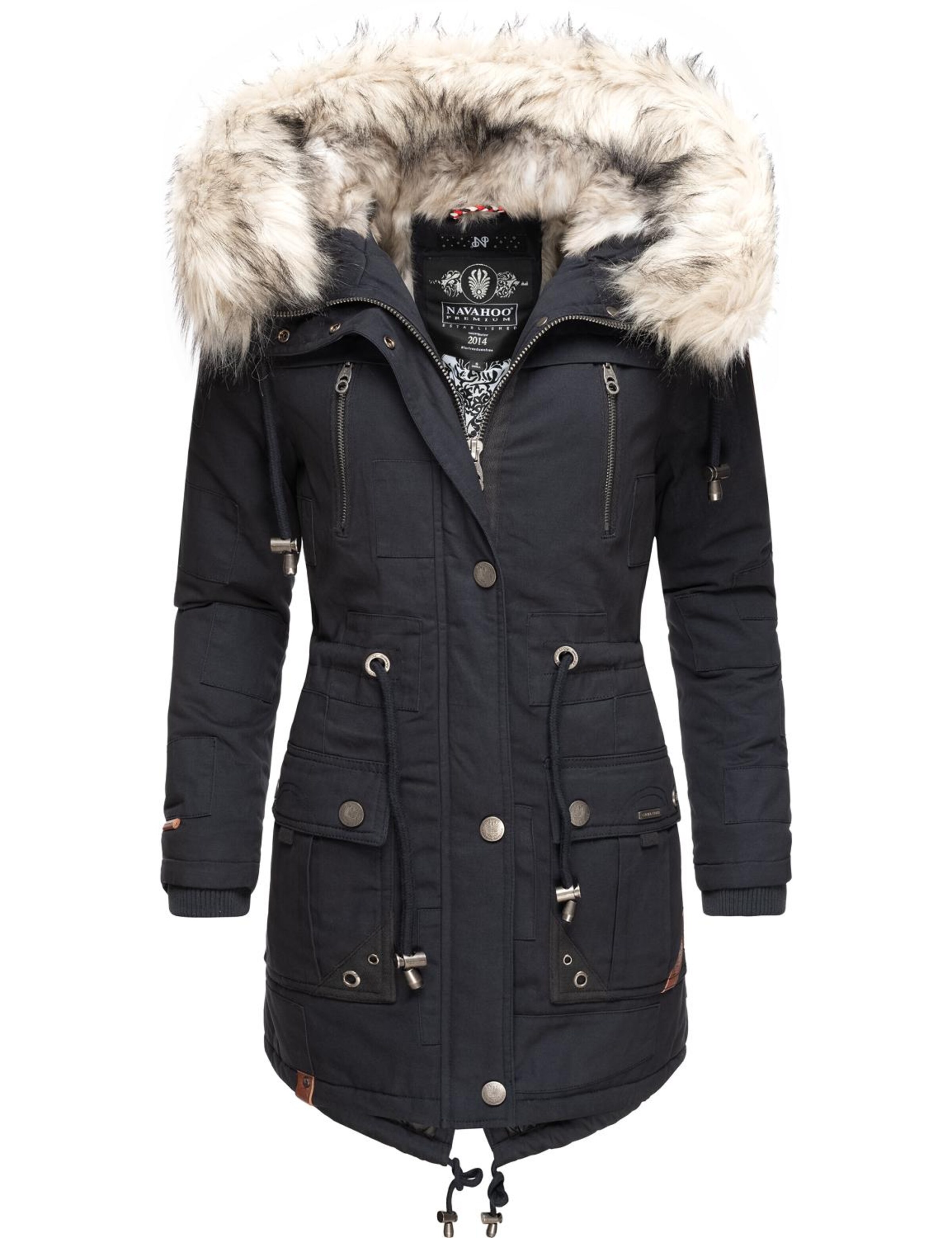 NAVAHOO Χειμερινό παρκά 'Honigfee' σε μπλε: μπροστά