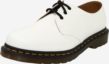 balts Dr. Martens Kurpes ar šņorēm: no priekšpuses