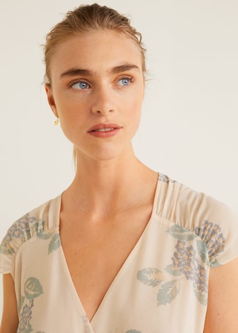MANGO Kleid in Beige