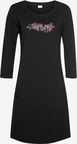 LASCANA Nightgown in Black: front