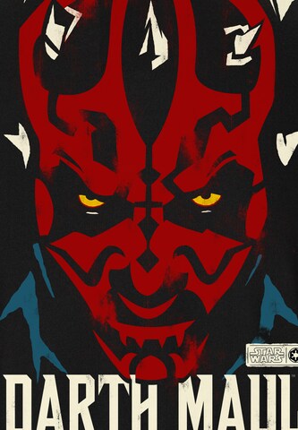 LOGOSHIRT Shirt 'Darth Maul' in Black