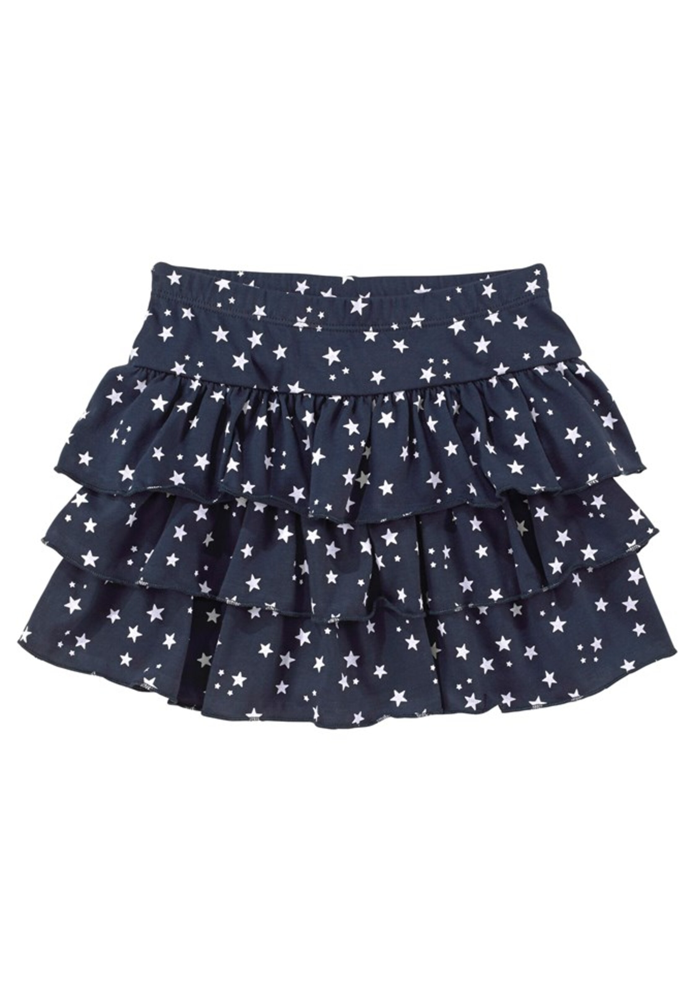 COLORS FOR LIFE Volantrock mit Sternenmuster und Gummibund in Blau: Vorderseite