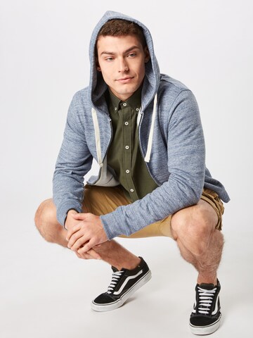 BLEND Zip-Up Hoodie 'Alton' in Blue