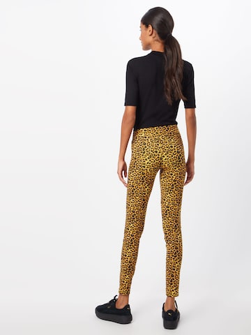 Urban Classics Skinny Leggings in Gelb: zadná strana