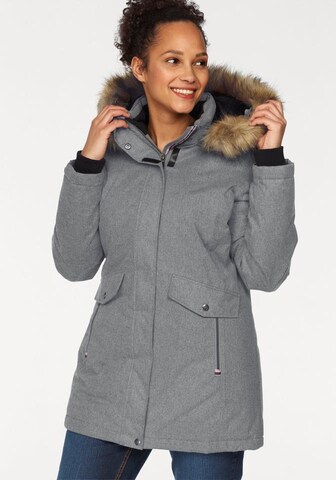 POLARINO Funktionsparka in Grau: Vorderseite