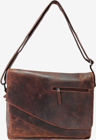 Greenland Nature Crossbody Bag in Brown: front