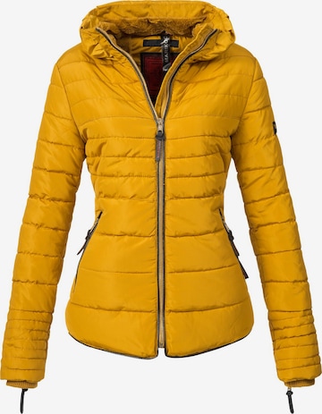 MARIKOO Winter Jacket 'Amber' in Yellow: front