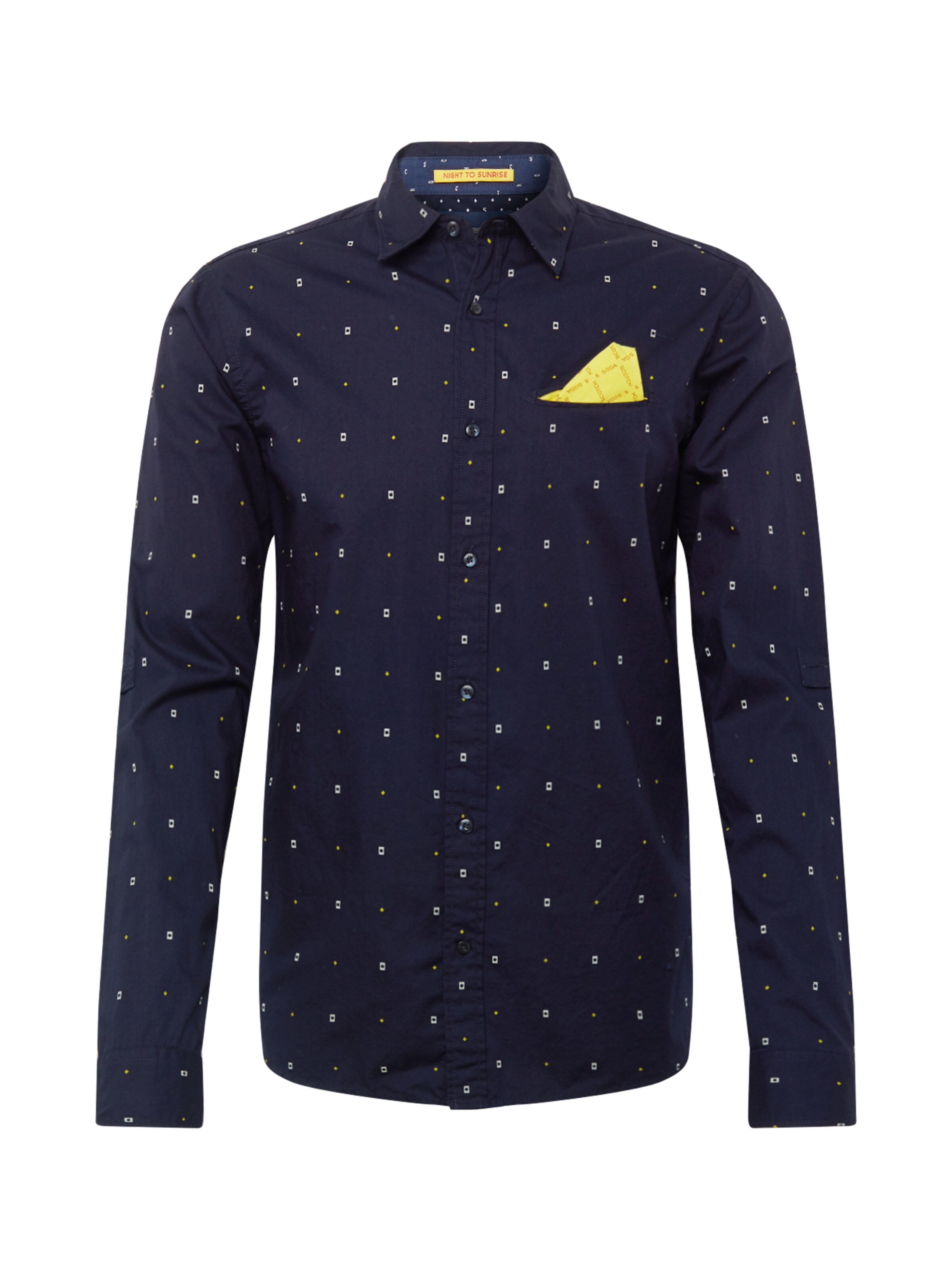 SCOTCH & SODA - Overhemd in de kleur Donkerblauw